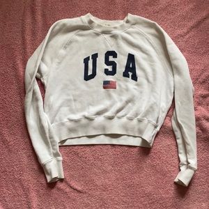 A white John galt crew neck